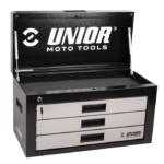 Caja con 3 cajones ideal para motociclistas